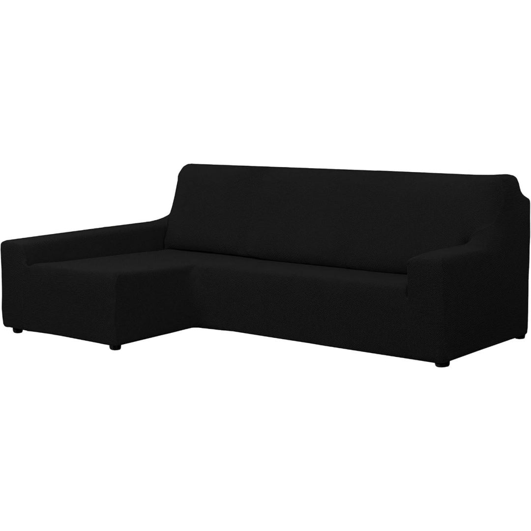 Copridivano angolare nero