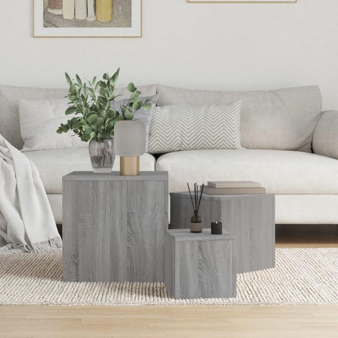 Tavolino contenitore grigio