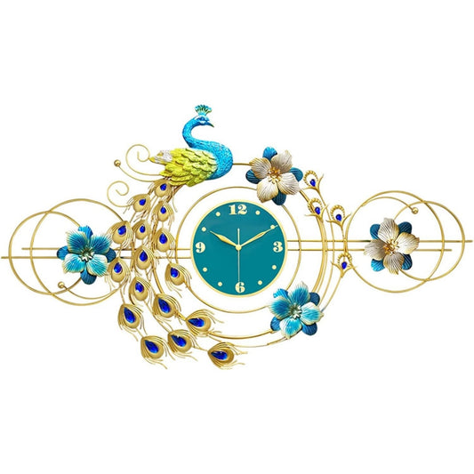 Orologio da parete decorativo oro e turchese