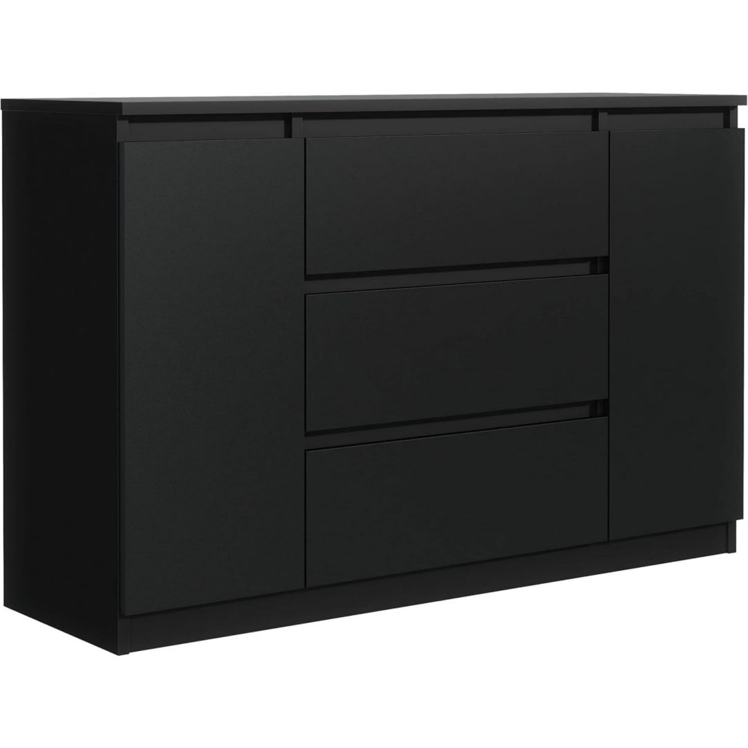 Cassettiera nera con anta
