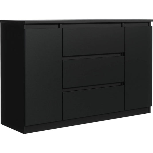 Cassettiera nera con anta