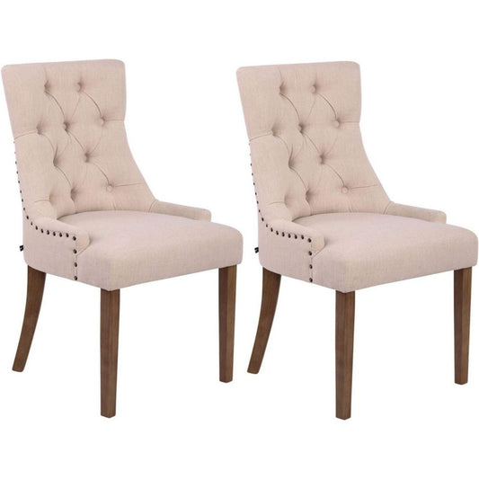 Sedie imbottite beige rosato
