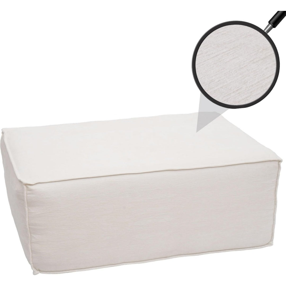 Pouf contenitore bianco