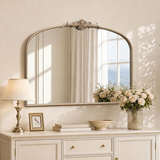 Specchio da parete con cornice oro