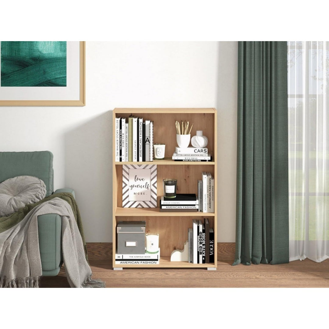 Mobile libreria Dmora Libreria Ketora Marrone Rovere marrone